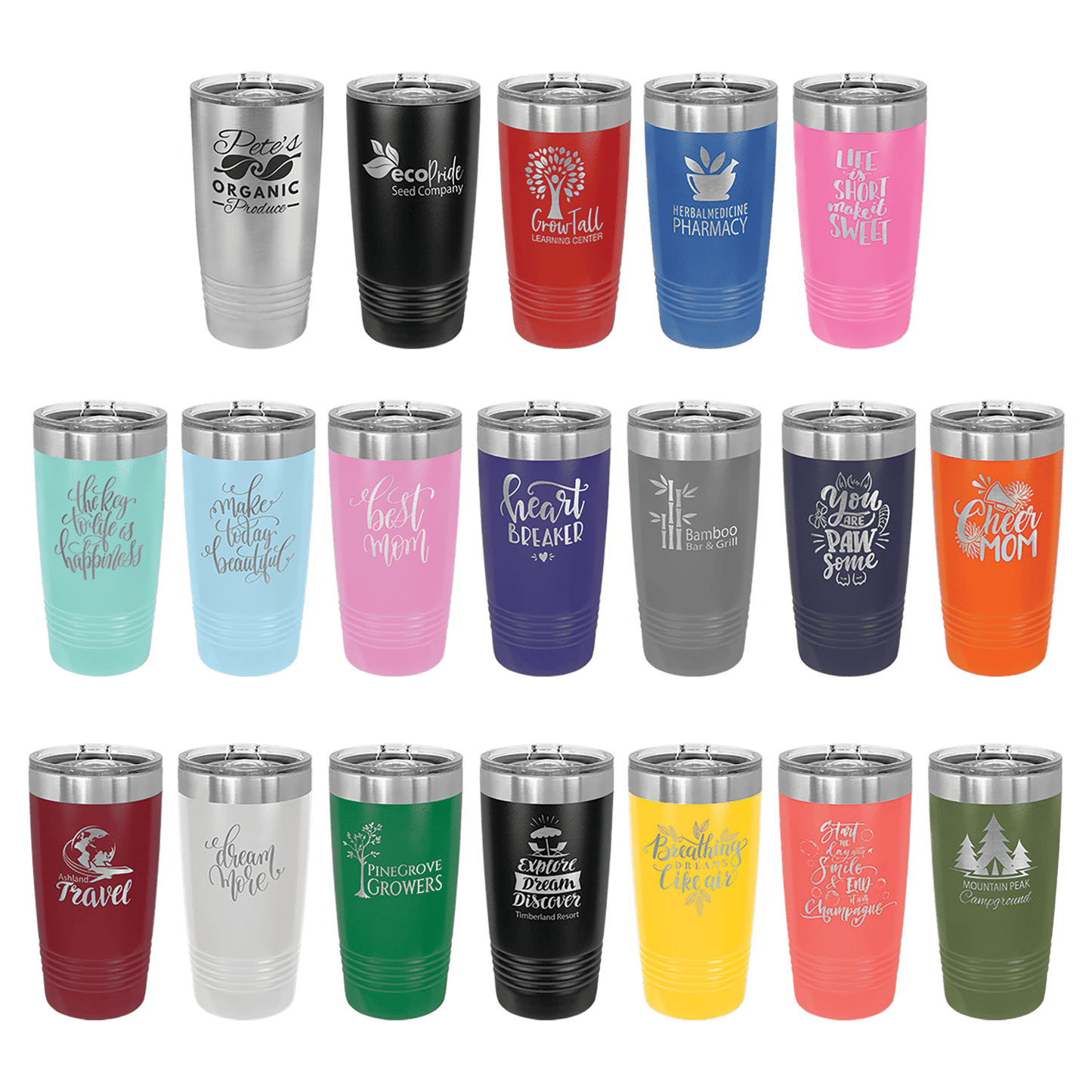 20oz Stainless Steel Tumblers