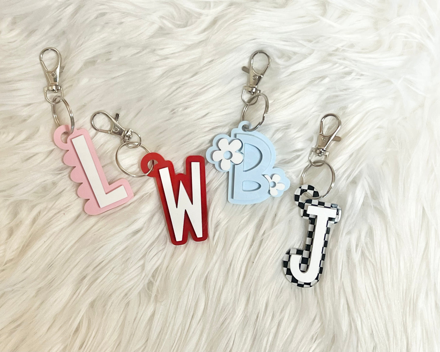 Alphabet Initial Keychain