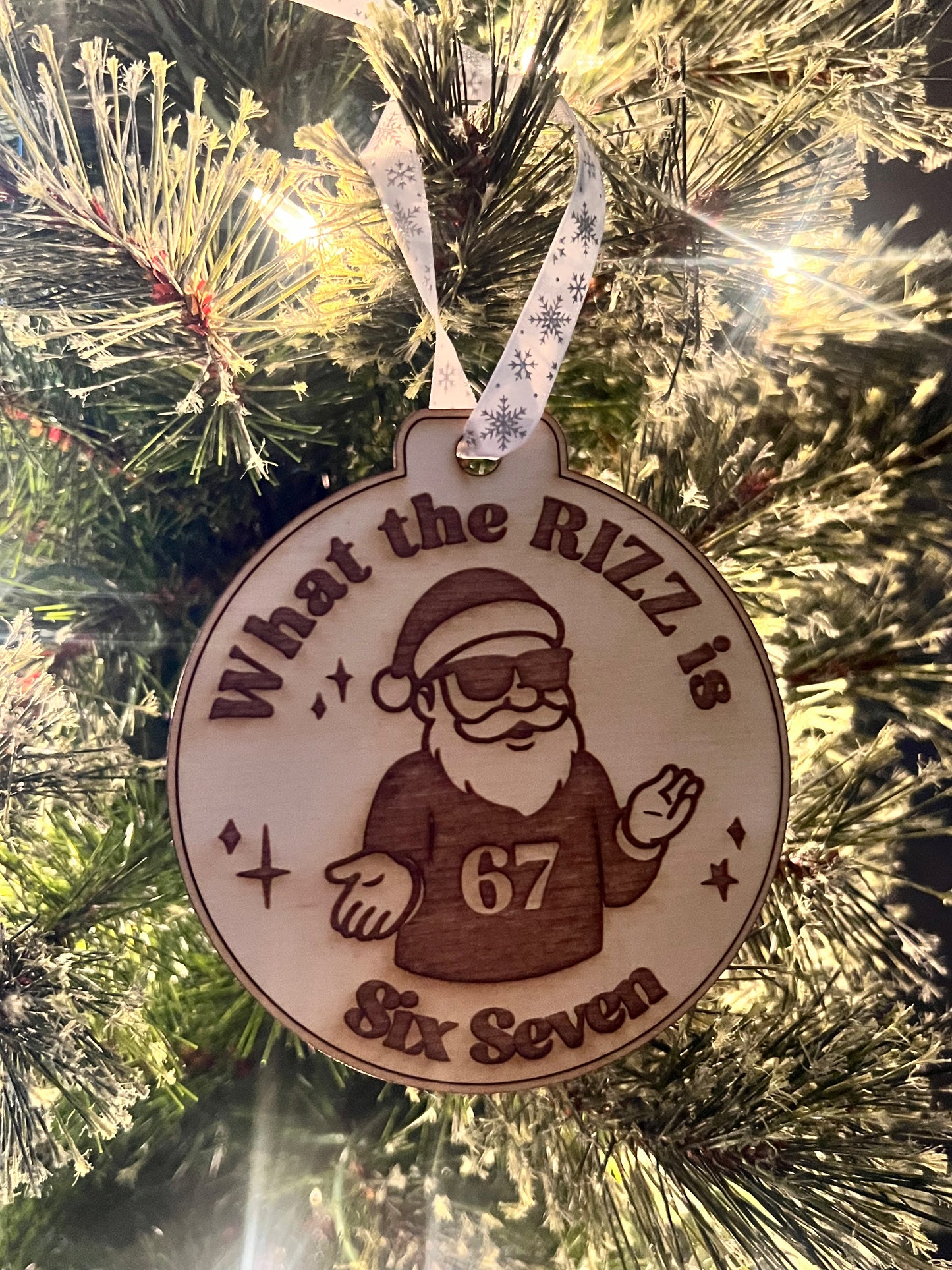 What the Rizz is Six Seven Ornament