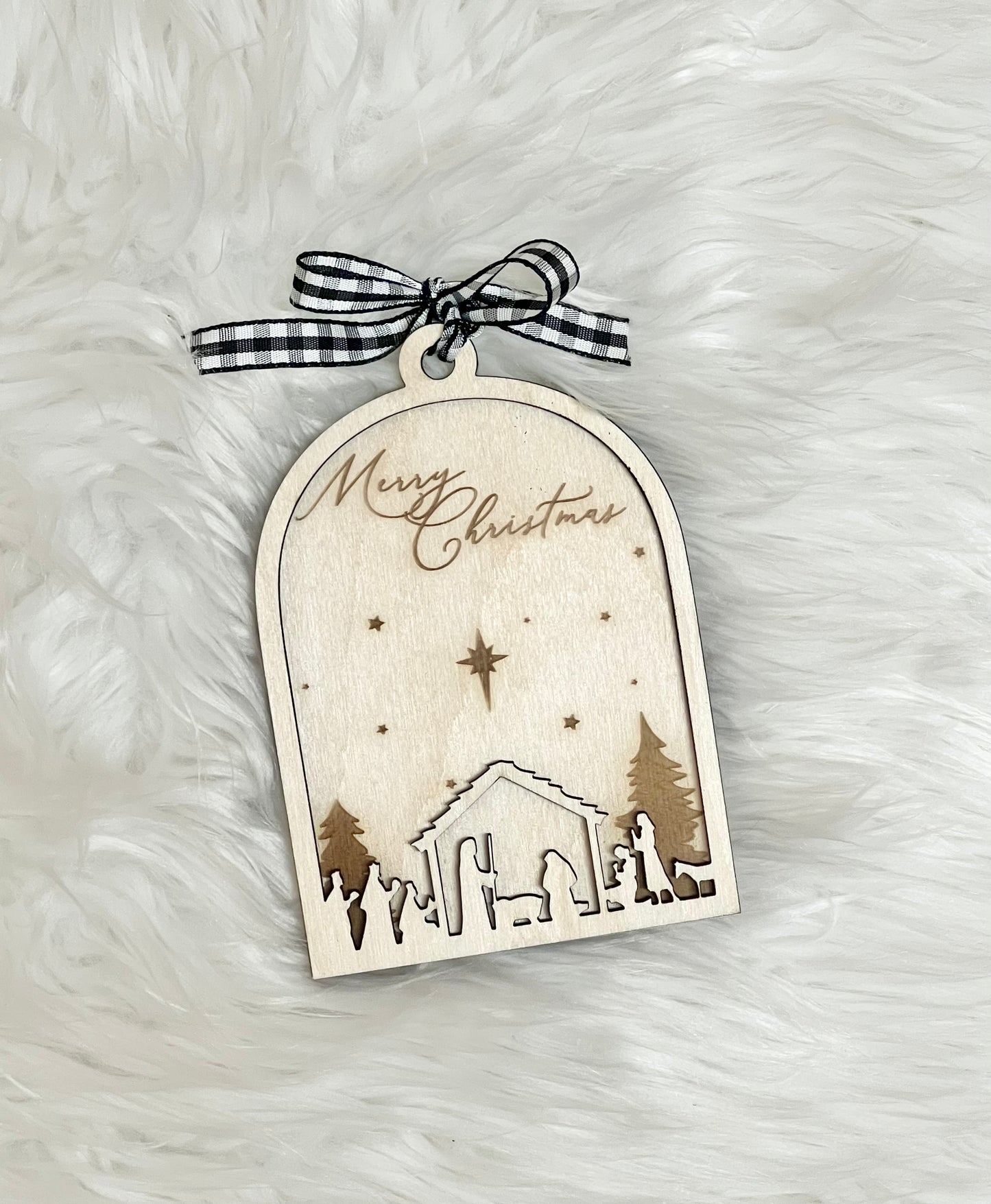 Snow Glove Nativity Ornament