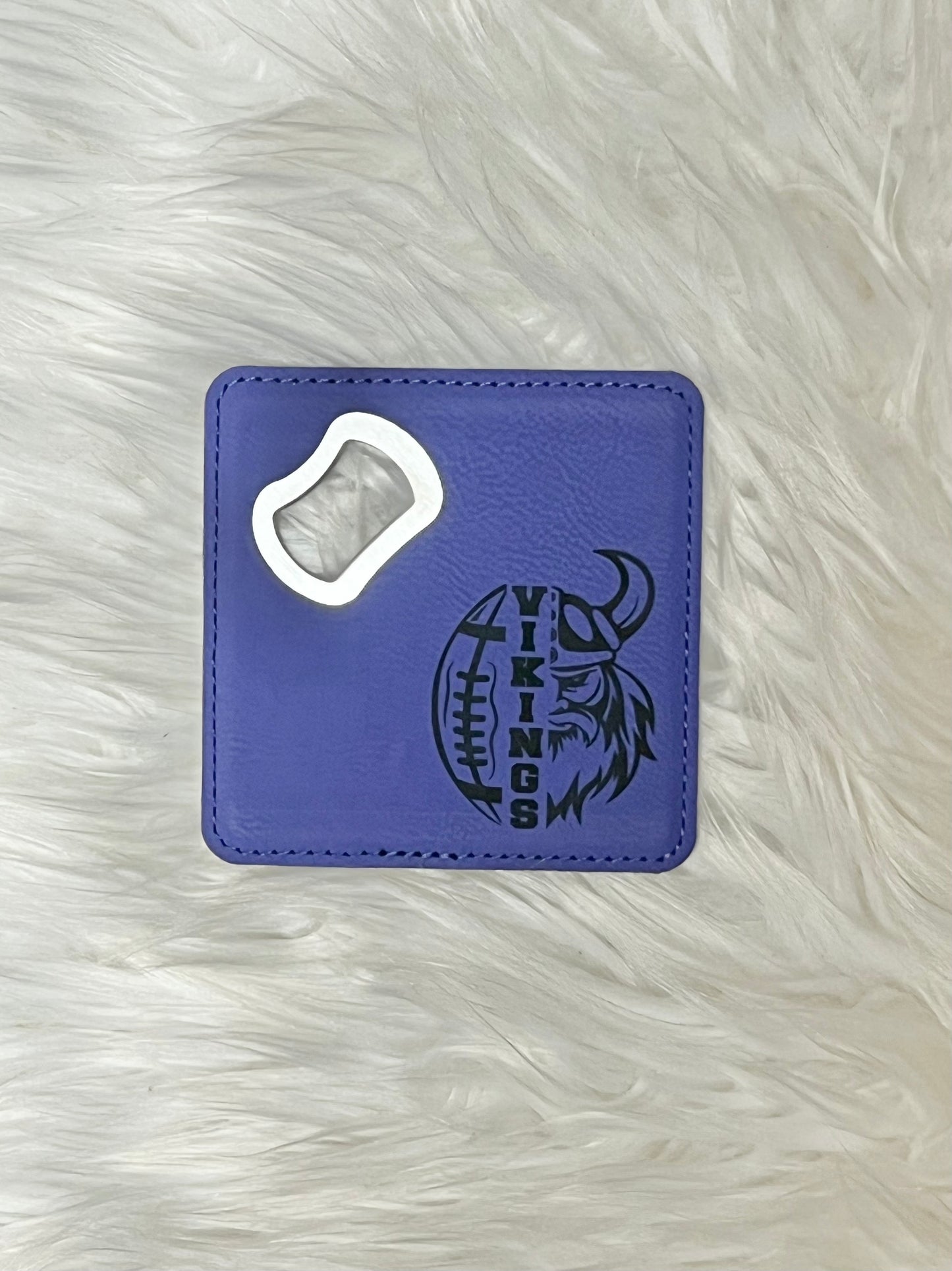 Leather Bottle Opener + Coaster