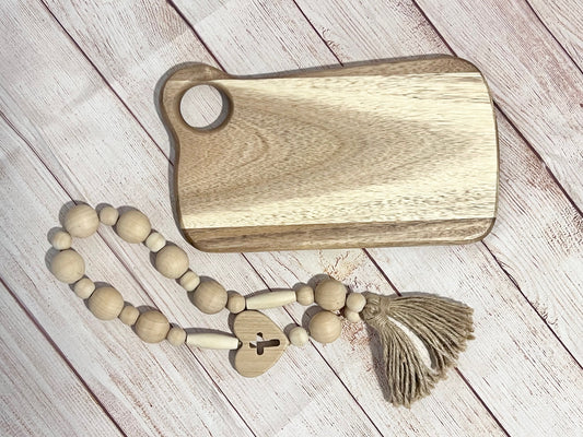 Acacia Charcuterie Board with Custom Engraving Included (12"x7")