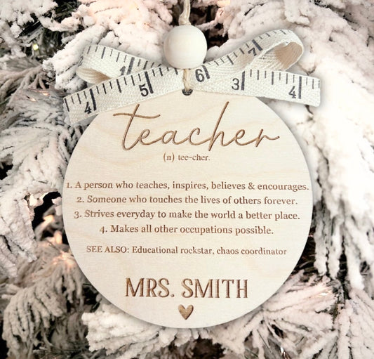 Teacher Ornament - Personalized