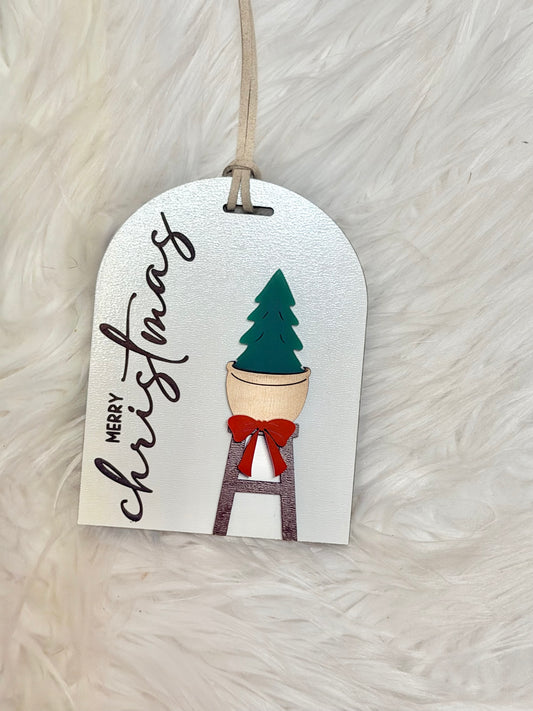 Merry Christmas Tree Seating Ornament