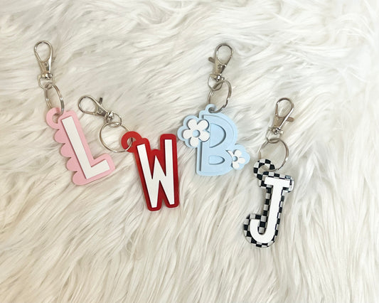 Alphabet Initial Keychain