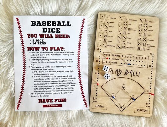 Baseball Dice Game