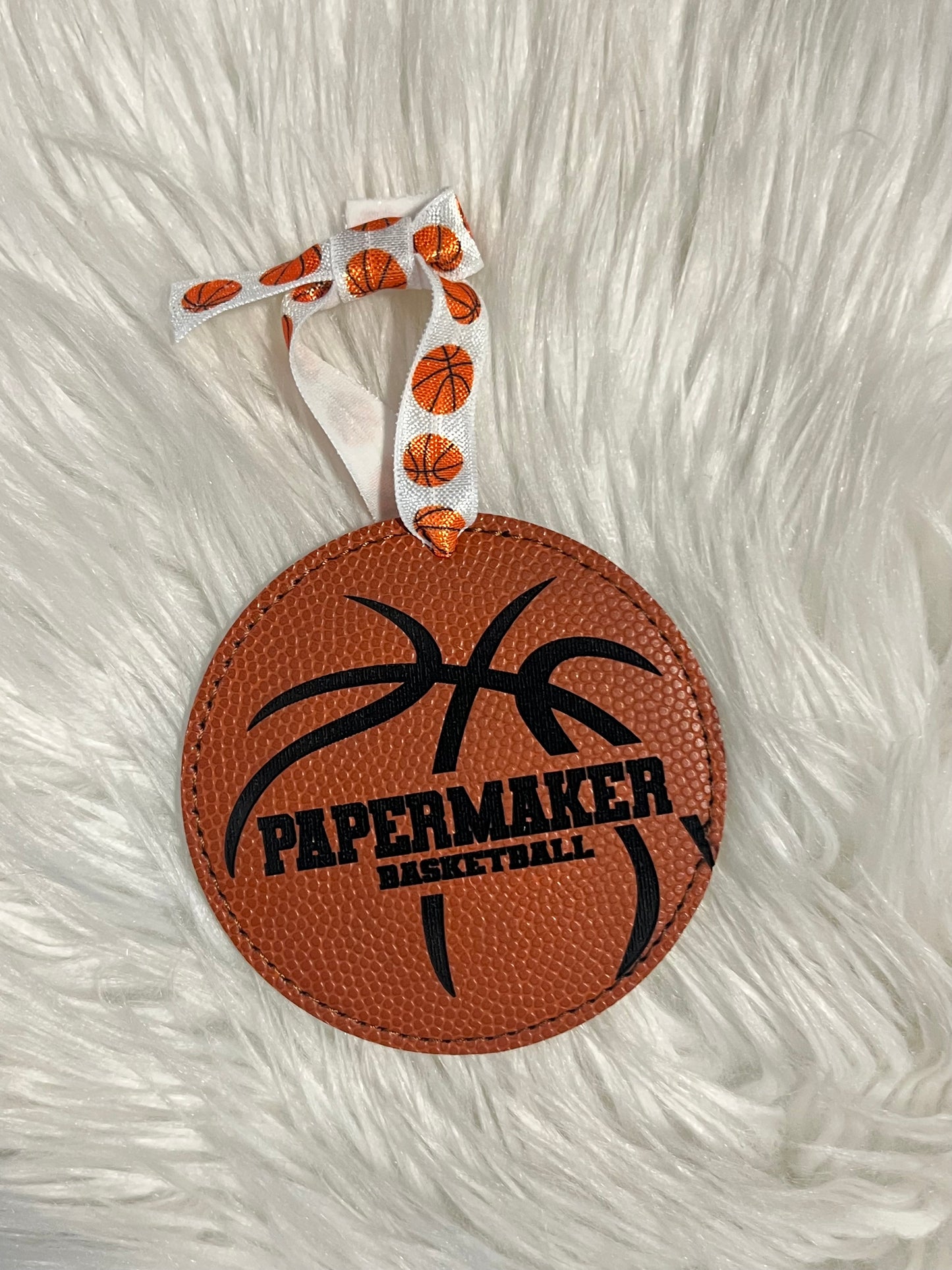 Personalized School Ornament - Basketball or Baseball