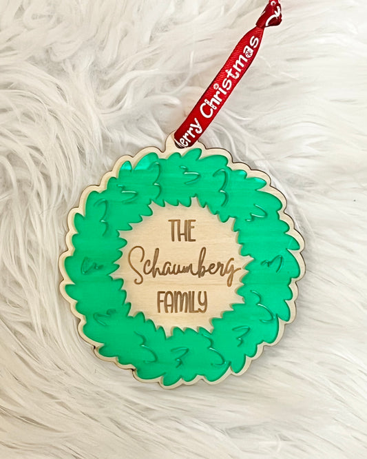 Family Wreath Ornament