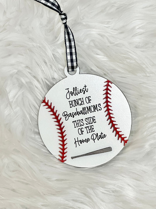 Jolliest Bunch of Baseball Moms Ornament
