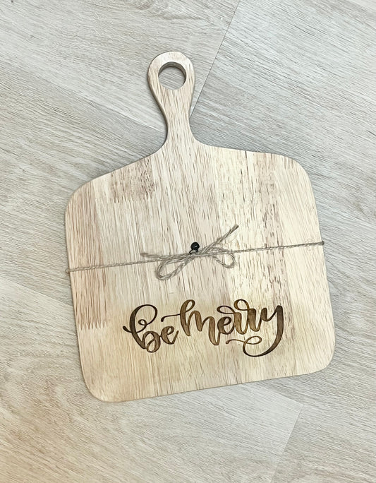 Charcuterie Board with Merry Christmas Hand Towel
