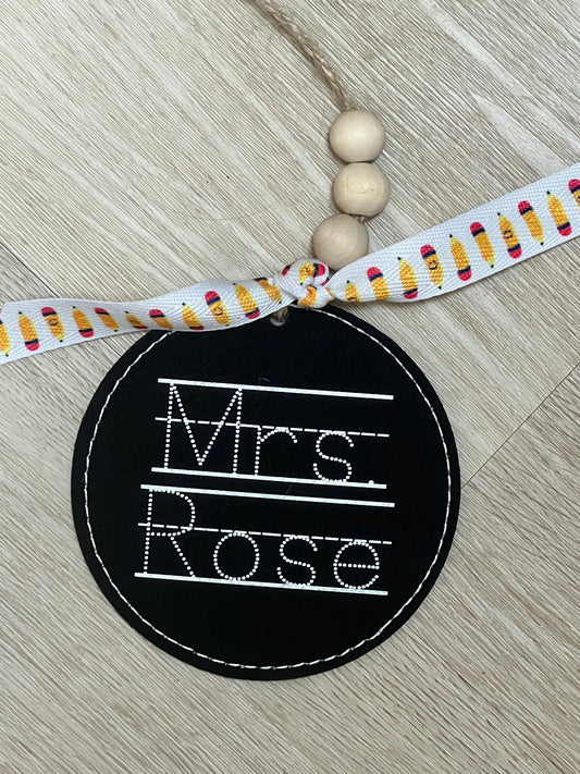 Teacher Name Ornament