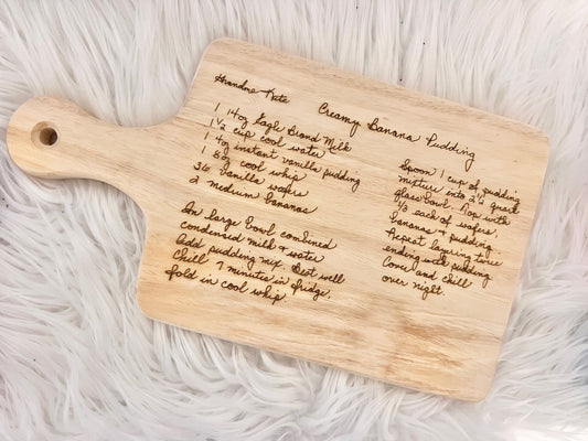 Handwritten Recipe Cutting Board - Medium Boards