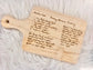 Handwritten Recipe Cutting Board - Medium Boards