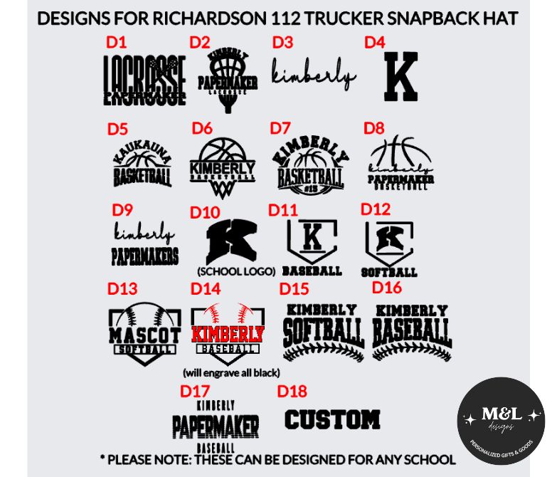 Personalized Richardson 112 Trucker Snapback Hat