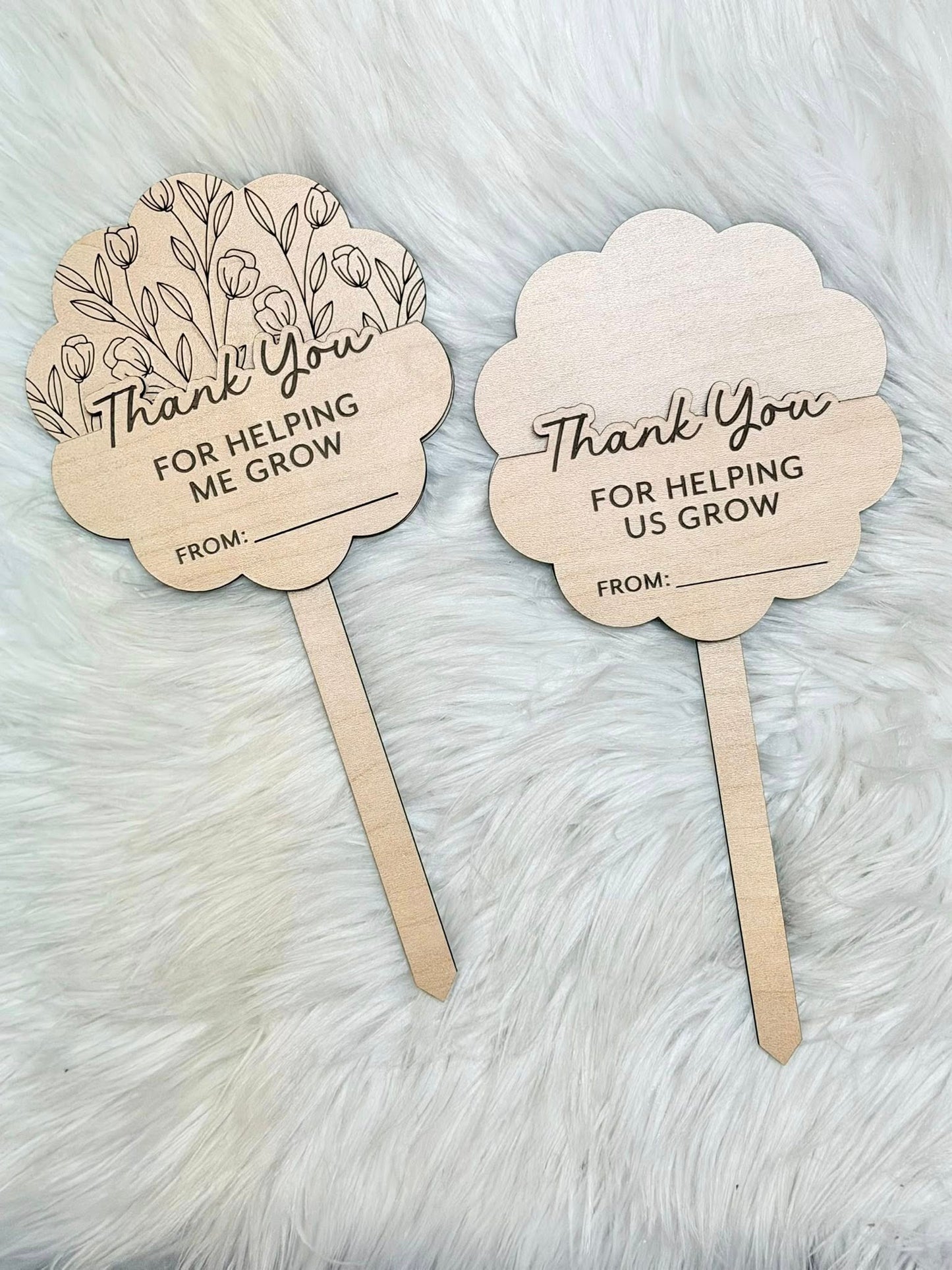 HELPING ME GROW GIFT CARD HOLDER OR GIFT CARD HOLDER PLANT STAKE