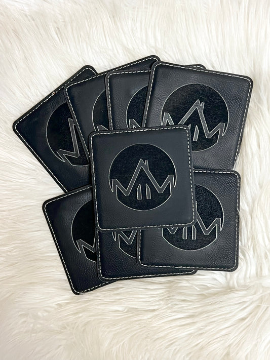 Leather Coasters - Set of 4